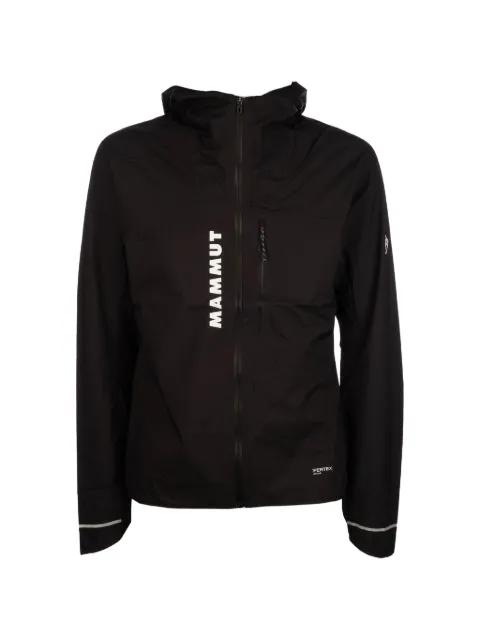 logo-print hoodied jacket by MAMMUT