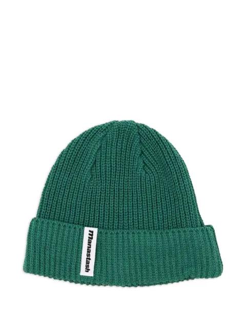 ribbed cotton beanie by MANASTASH