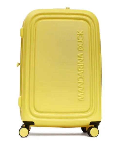 embossed logo suitcase by MANDARINA DUCK