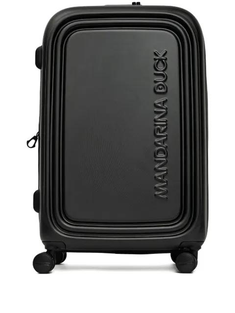 embossed logo suitcase by MANDARINA DUCK