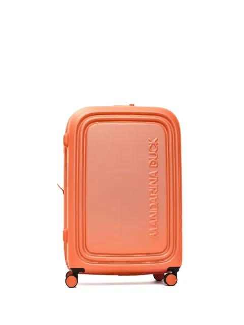embossed logo suitcase by MANDARINA DUCK