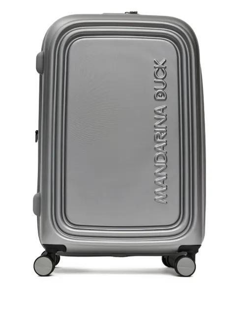 embossed logo suitcase by MANDARINA DUCK