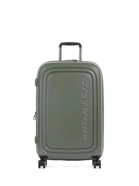 large Logoduck ribbed trolley suitcase by MANDARINA DUCK