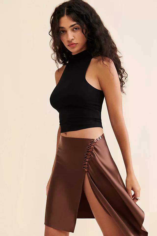 Mundaka Satin Mini Skirt by MANDUKA