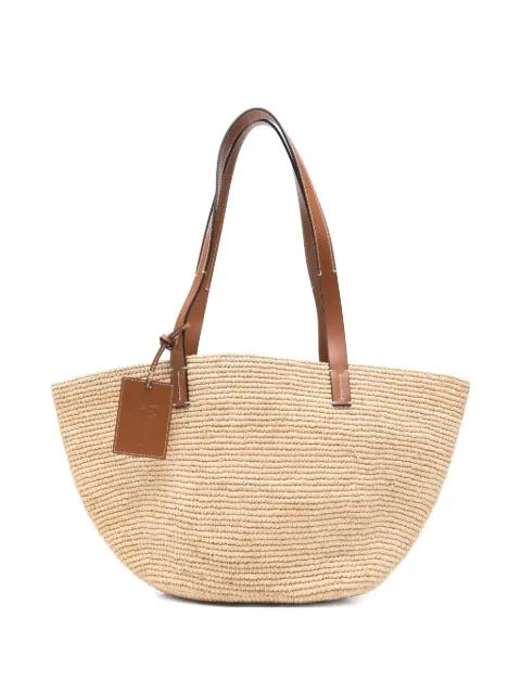 Basket raffia shoulder bag by MANEBI