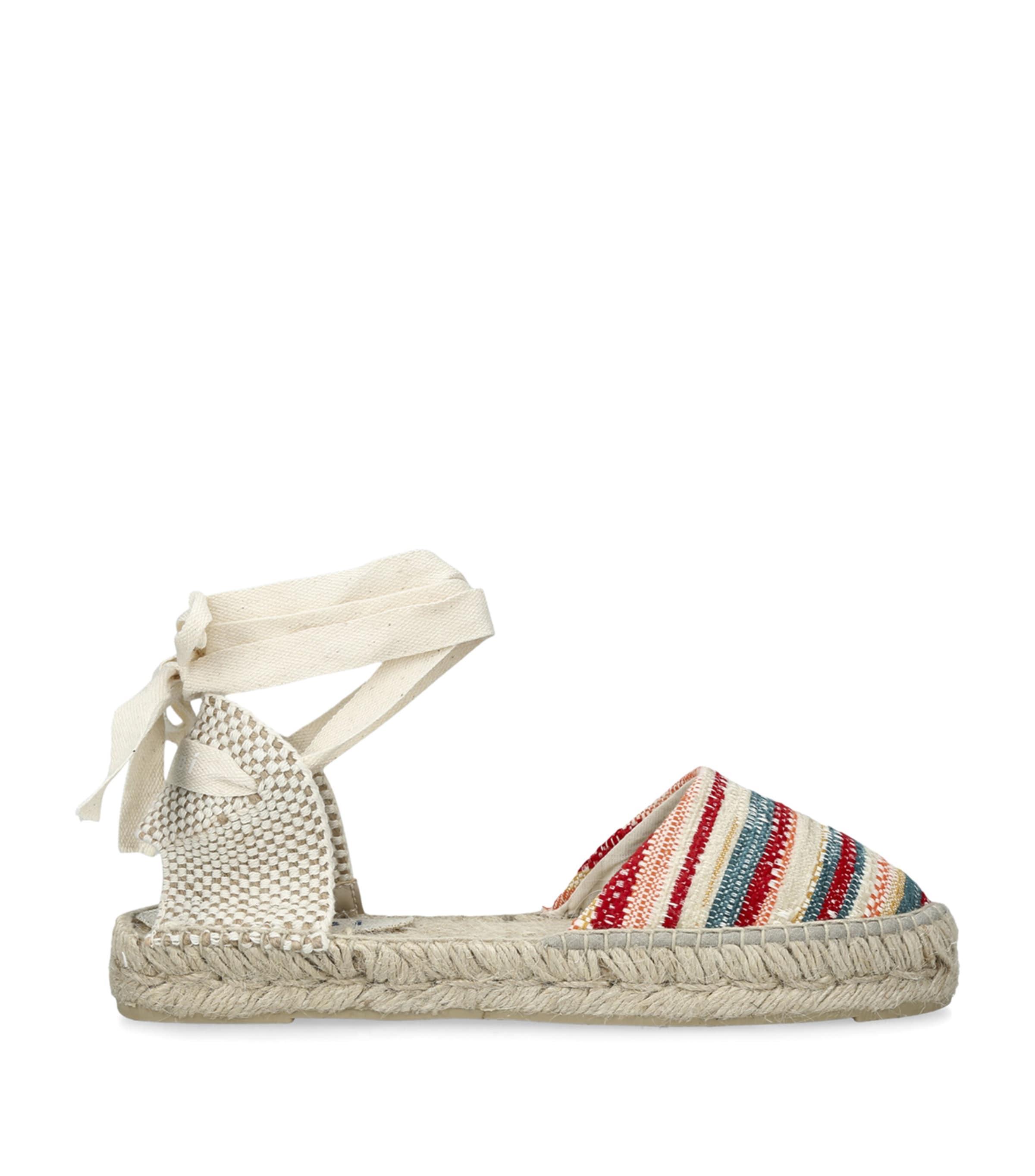 Manebi Cotton Stripe Hamptons Espadrilles by MANEBI