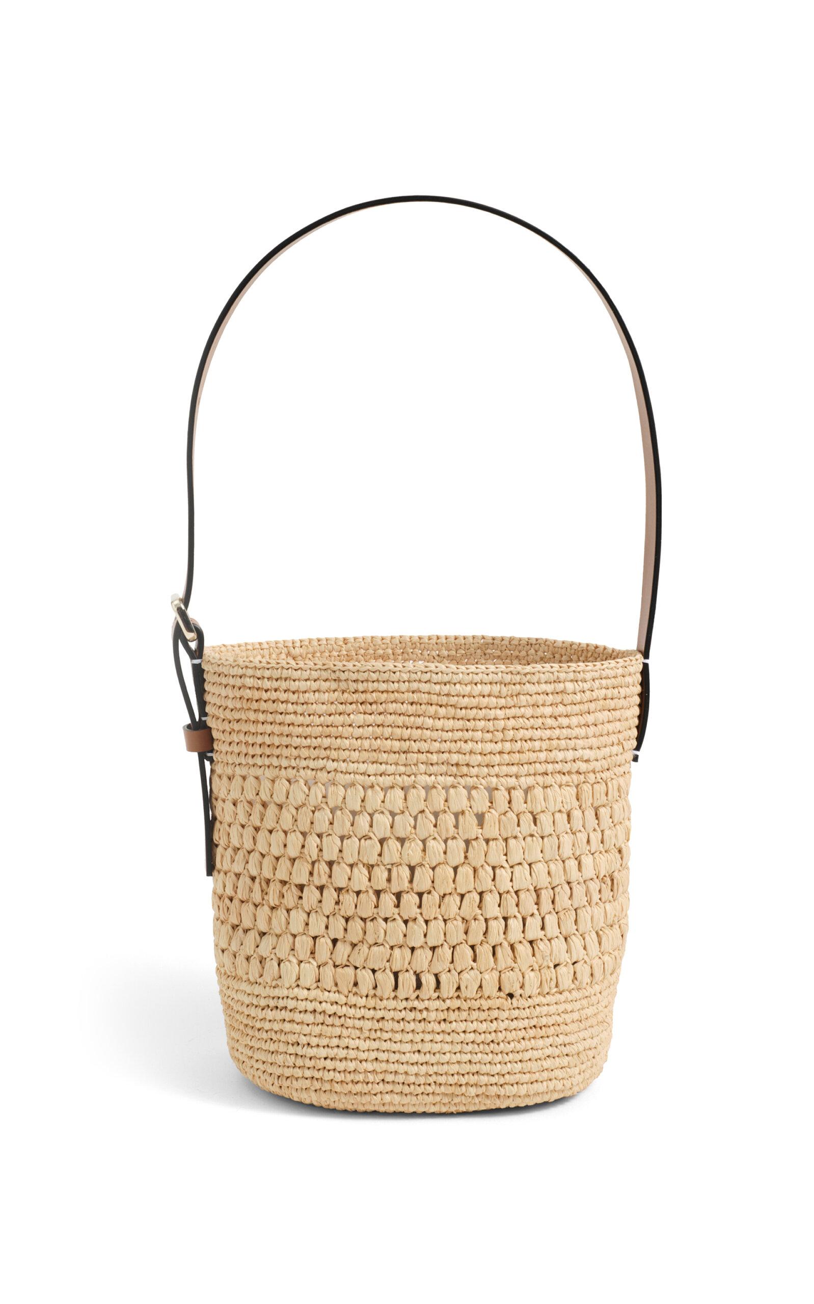 Manebi Loto Raffia Basket Bag - Moda Operandi by MANEBI