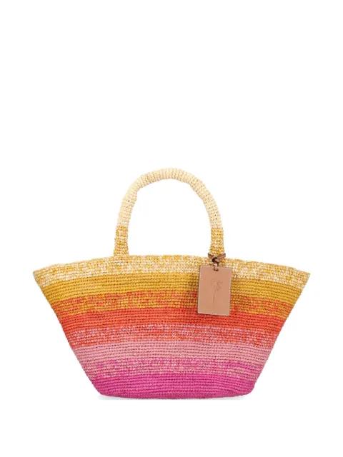 Panier woven-raffia shoulder bag by MANEBI