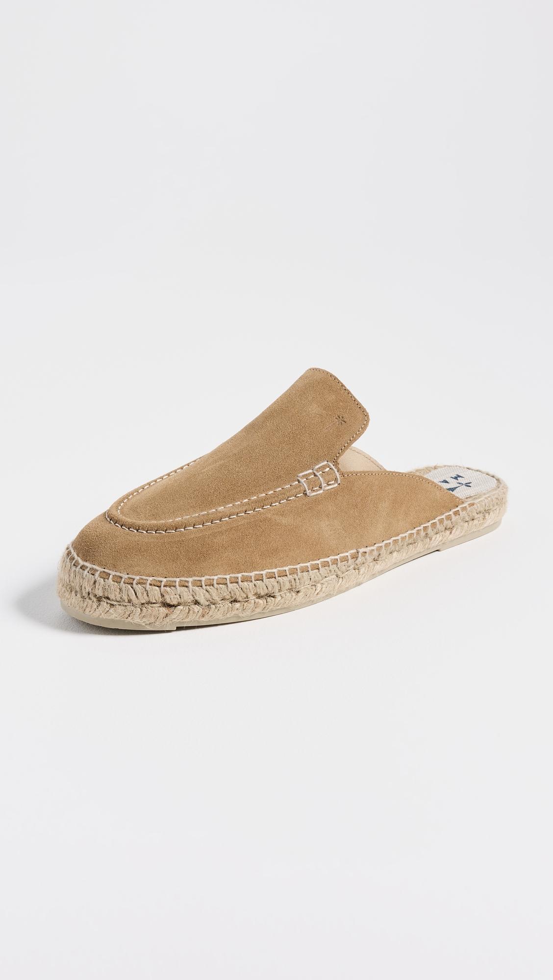 Suede Traveler Mule Espadrilles by MANEBI