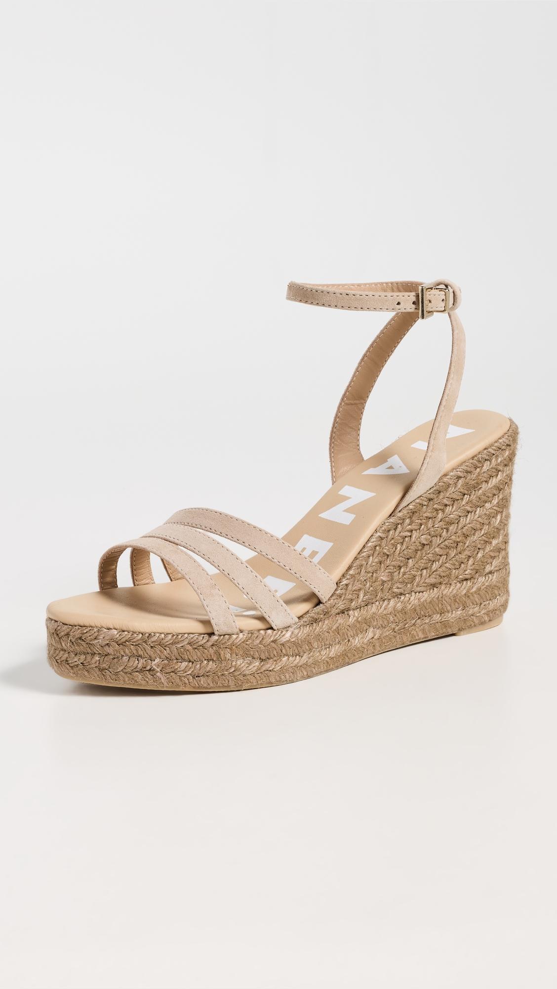 Three Bands Wedge Espadrilles by MANEBI