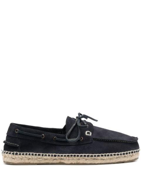 lace-up suede espadrilles by MANEBI