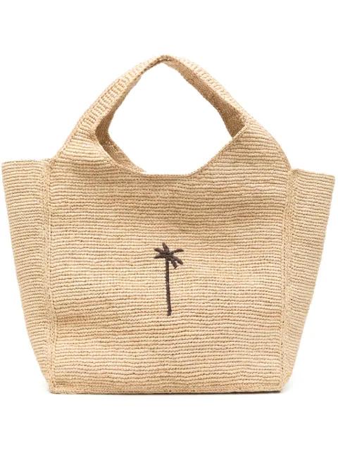 maxi raffia tote bag by MANEBI