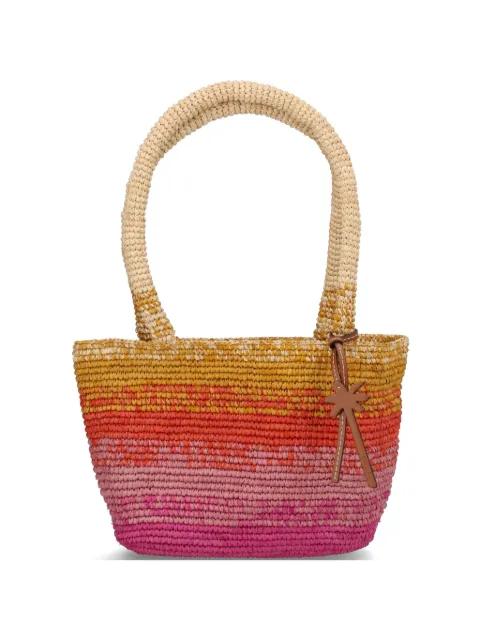 medium Panier gradient raffia shoulder bag by MANEBI