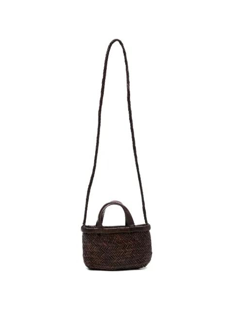 micro Sunset braided-strap tote bag by MANEBI