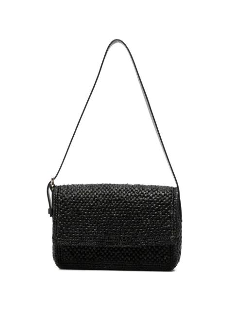 woven leather shoulder bag by MANEBI