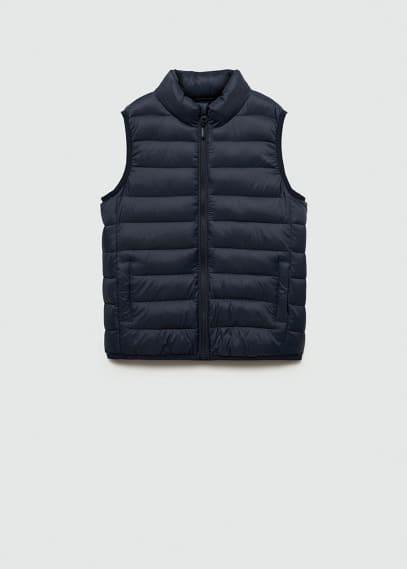 Quilted vest dark navy by MANGO KIDS