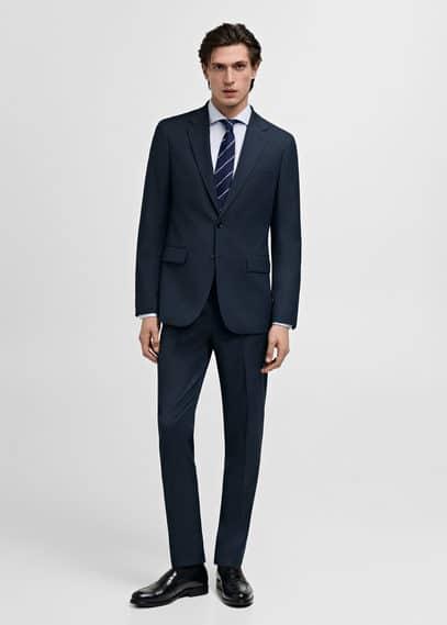 BLAZER dark navy by MANGO MAN