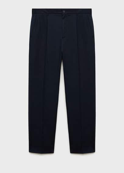 Wool suit blazer dark navy by MANGO MAN