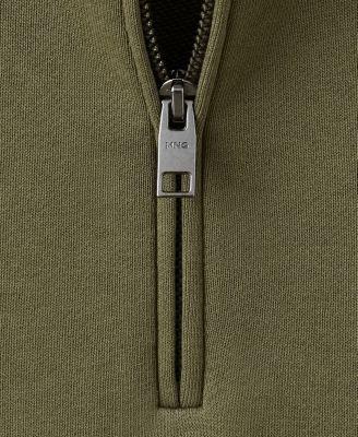 Men's Cotton Zip-Neck Sweatshirt by MANGO