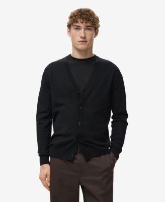 Men's Merino Wool Cardigan by MANGO