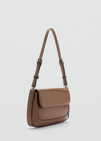 Shoulder bag with strap medium brown by MANGO