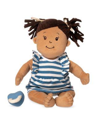 Baby Stella Beige with Brown Hair 15" Soft First Baby Doll - Ages 12 Months+ by MANHATTAN TOY