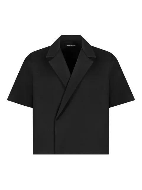 Abel boxy twill double-breasted shirt by MANIERE DE VOIR