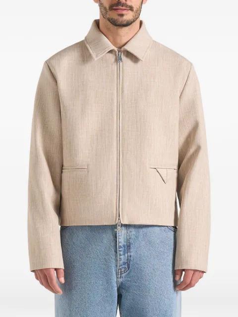 Amir zip-up shirt jacket by MANIERE DE VOIR