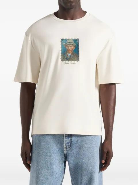 Anders almond blossoms cotton T-shirt by MANIERE DE VOIR