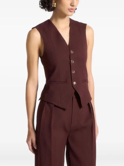 Christine tailored cinch waistcoat by MANIERE DE VOIR