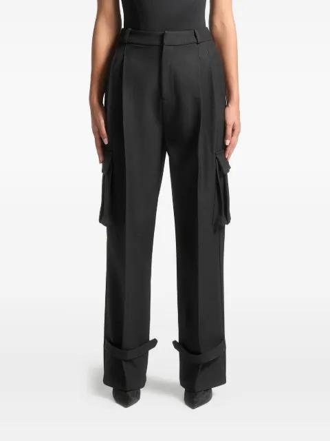 Danielle pleated cargo trousers by MANIERE DE VOIR