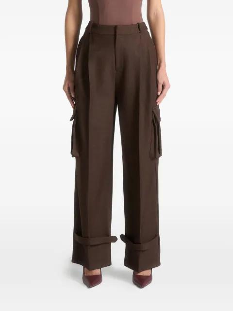 Danielle tailored pleated cargo pants by MANIERE DE VOIR