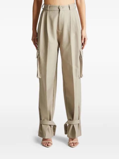 Danielle tailored pleated cargo pants by MANIERE DE VOIR