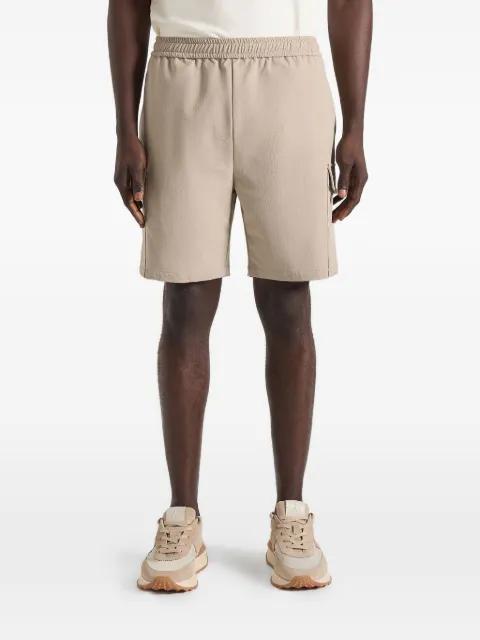 Dimitri in beige technical cargo shorts by MANIERE DE VOIR