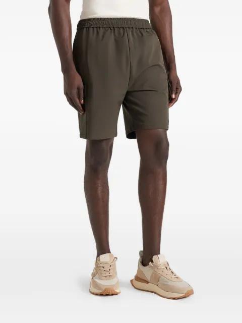 Dimitri in olive technical cargo shorts by MANIERE DE VOIR