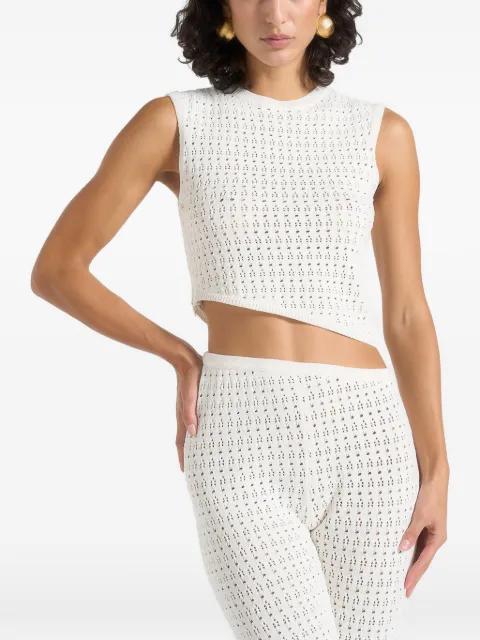 Eugenie pointelle asymmetric top by MANIERE DE VOIR