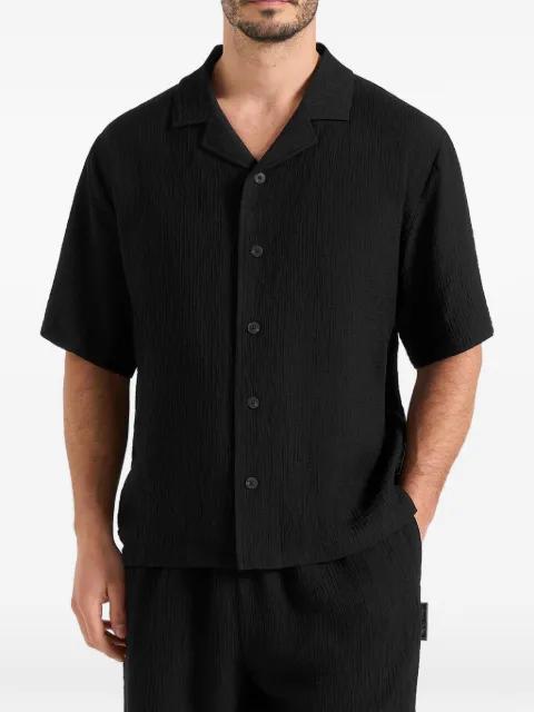 Harley textured revere-collar shirt by MANIERE DE VOIR