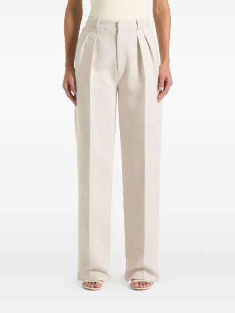 Julie tailored twin pleat trousers by MANIERE DE VOIR
