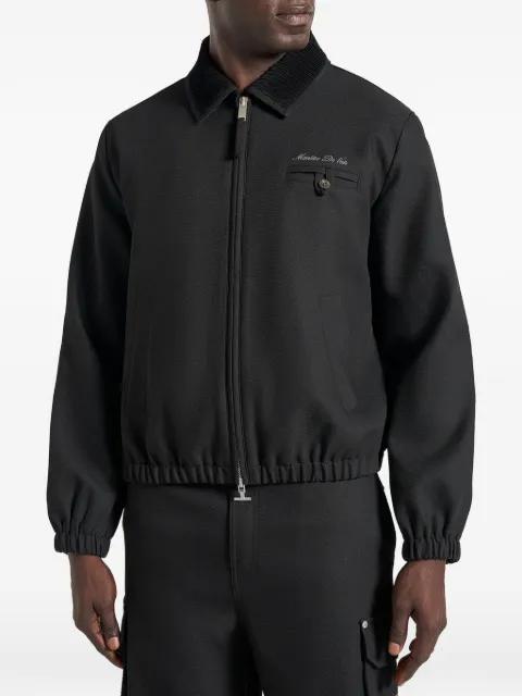 Kilian in black twill signature jacket by MANIERE DE VOIR
