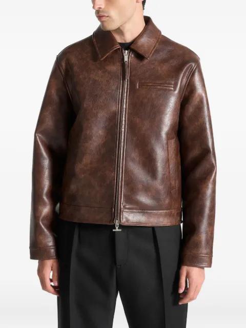 Laurent faux-leather jacket by MANIERE DE VOIR