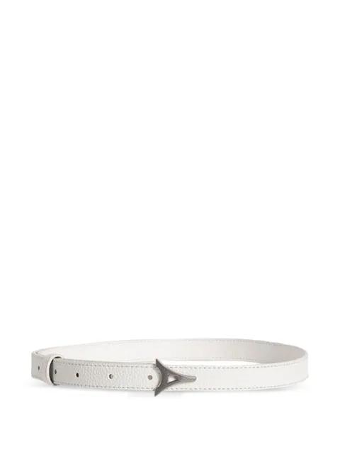 Leonie Eiffel slim suede belt by MANIERE DE VOIR