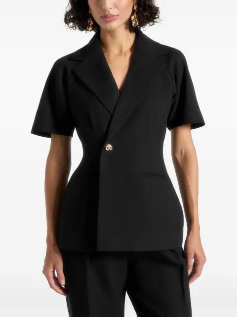Malika double breasted short sleeve blazer by MANIERE DE VOIR