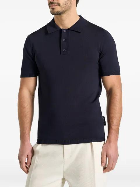 PL001 luxe knitted polo shirt by MANIERE DE VOIR