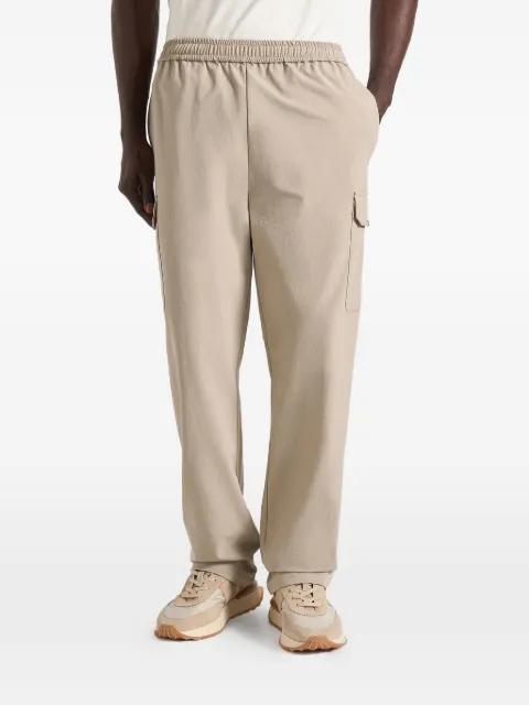 Rayan in beige technical cargo trousers by MANIERE DE VOIR