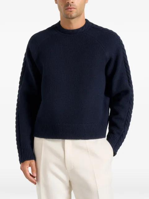 Raymond plait detail raglan knit sweater by MANIERE DE VOIR