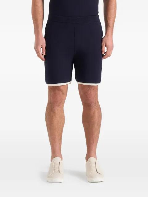 Regis contrast-detail knit shorts by MANIERE DE VOIR