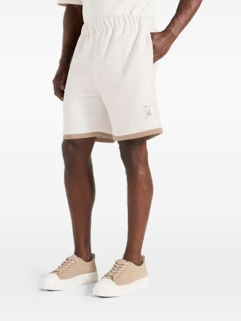 Reuben in cream crochet detail shorts by MANIERE DE VOIR