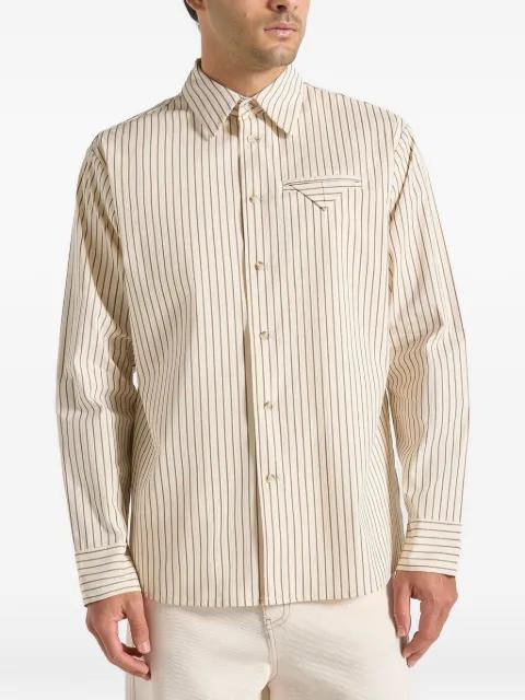 Ronnie pinstripe long sleeve shirt by MANIERE DE VOIR