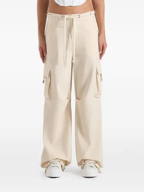 Rosa cargo-pocket straight trousers by MANIERE DE VOIR