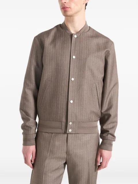 Savin pinstripe bomber jacket by MANIERE DE VOIR